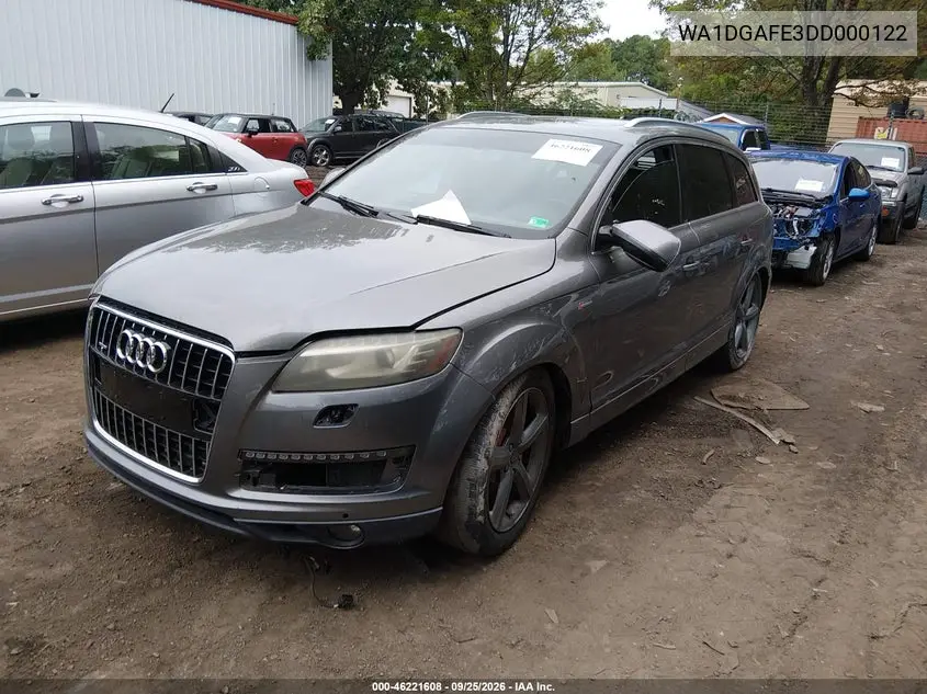 2013 AUDI Q7 VIN WA1DGAFE3DD000122 — фото 2