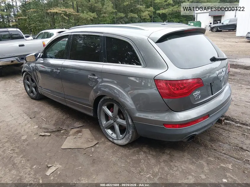 2013 AUDI Q7 VIN WA1DGAFE3DD000122 — фото 3