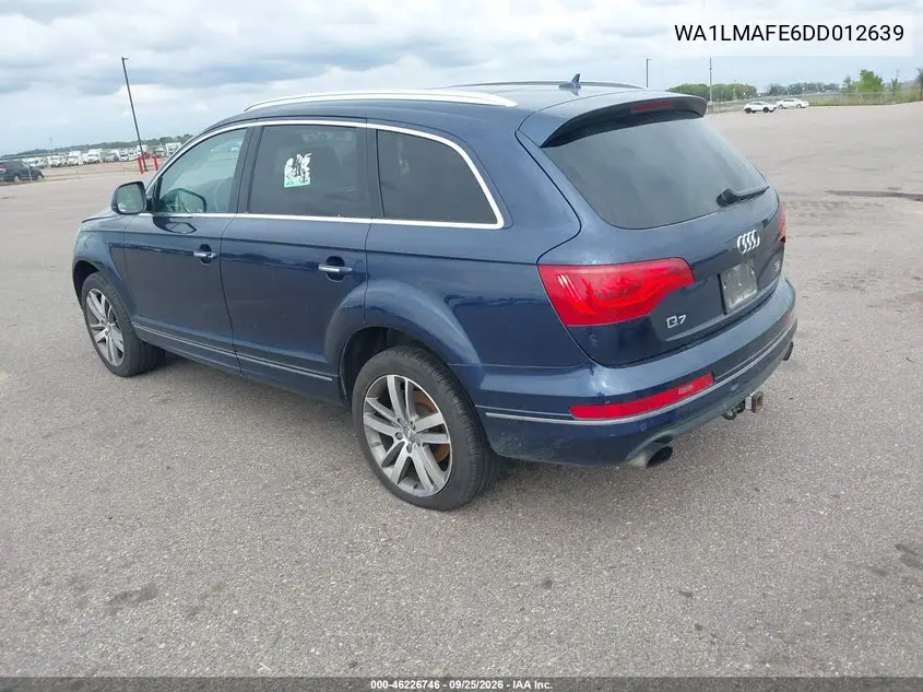 2013 AUDI Q7 VIN WA1LMAFE6DD012639 — фото 3