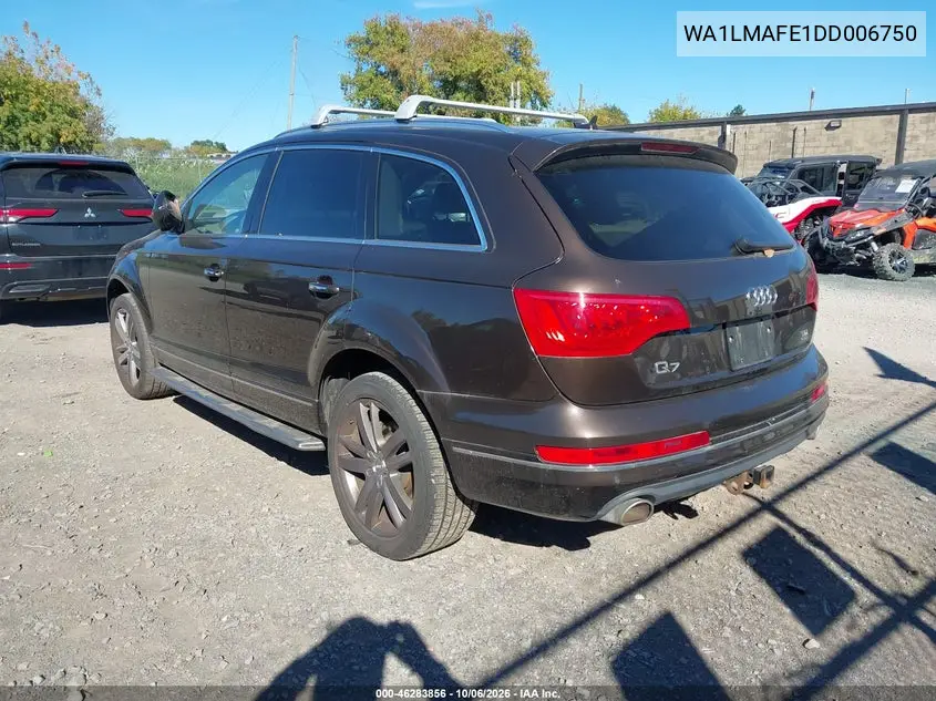 2013 AUDI Q7 VIN WA1LMAFE1DD006750 — фото 3
