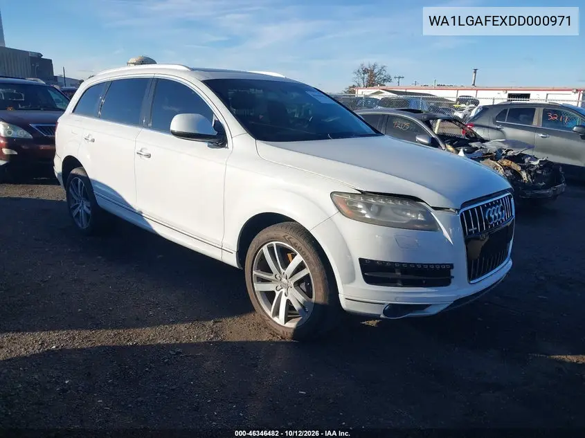AUDI Q7 2013, VIN WA1LGAFEXDD000971
