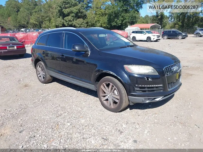 AUDI Q7 2013, VIN WA1LGAFE5DD006287