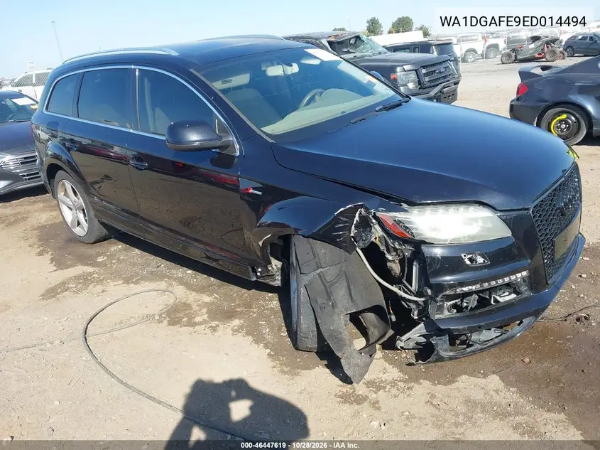 AUDI Q7 2014, VIN WA1DGAFE9ED014494