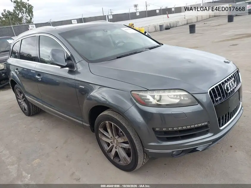 AUDI Q7 2014, VIN WA1LGAFE4ED017668