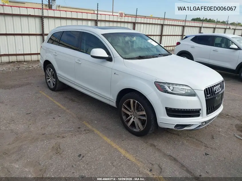 AUDI Q7 2014, VIN WA1LGAFE0ED006067