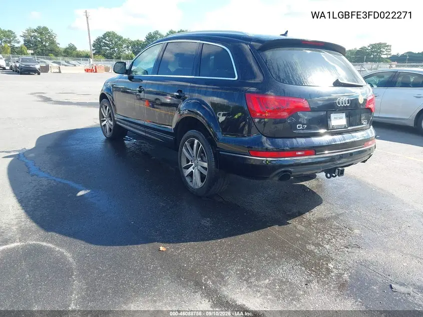 2015 AUDI Q7 VIN WA1LGBFE3FD022271 — фото 3