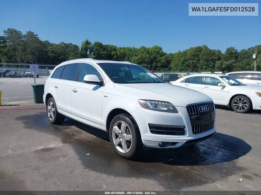 AUDI Q7 2015, VIN WA1LGAFE5FD012528
