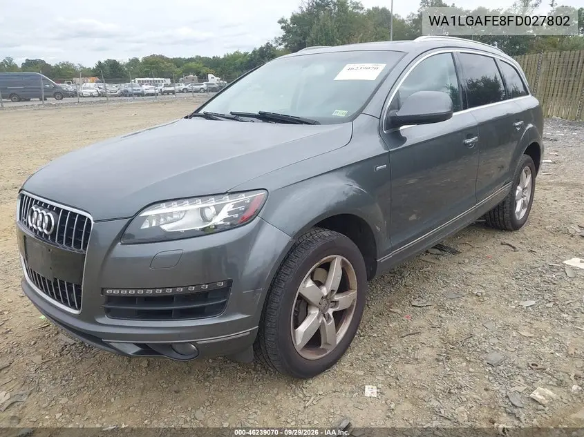 2015 AUDI Q7 VIN WA1LGAFE8FD027802 — фото 2