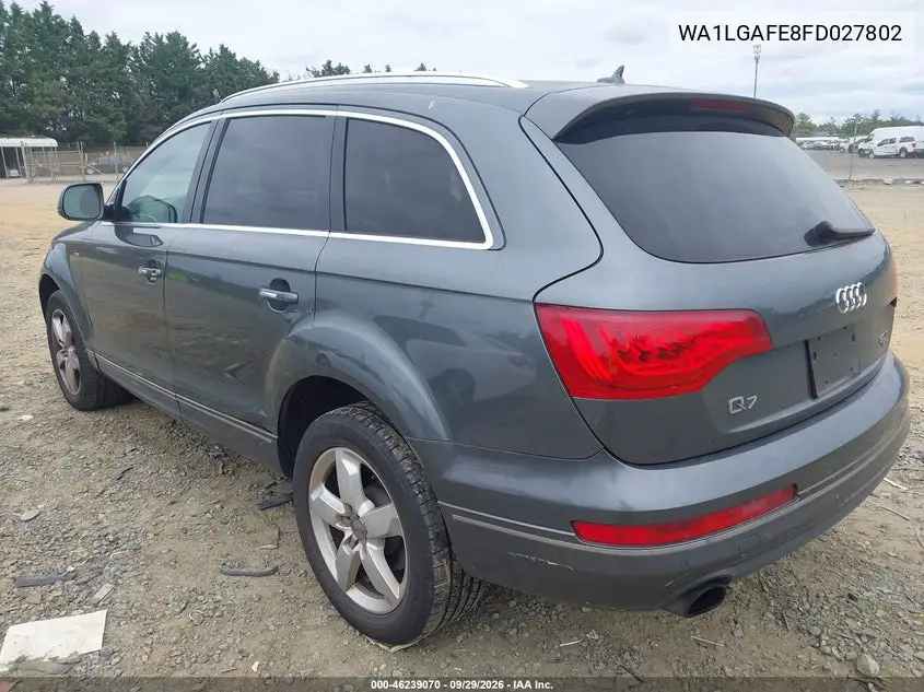 2015 AUDI Q7 VIN WA1LGAFE8FD027802 — фото 3