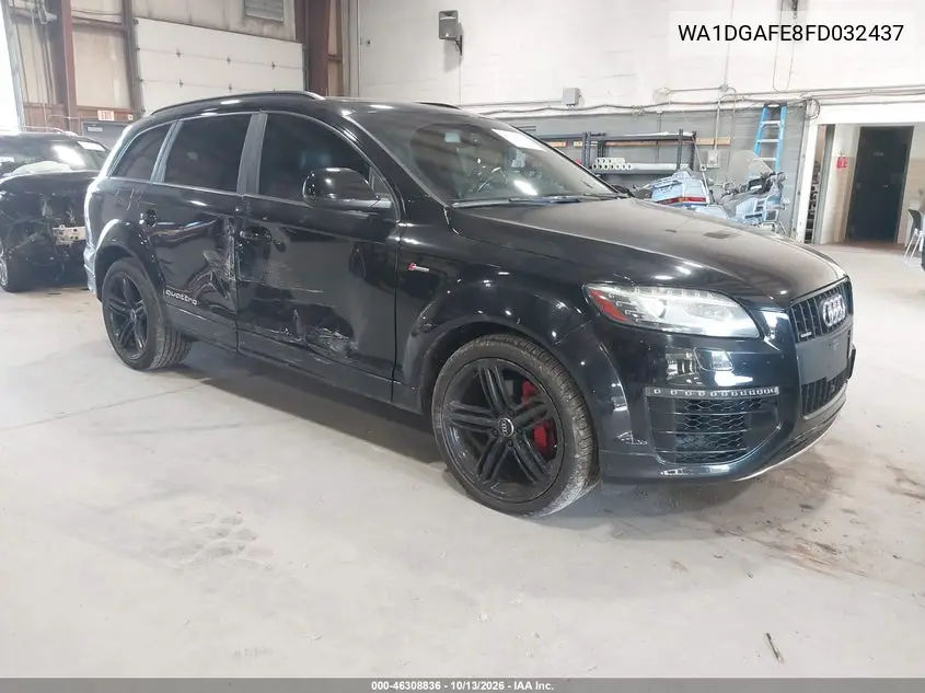 AUDI Q7 2015, VIN WA1DGAFE8FD032437