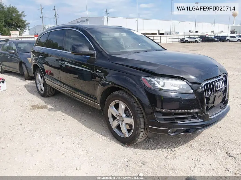 AUDI Q7 2015, VIN WA1LGAFE9FD020714