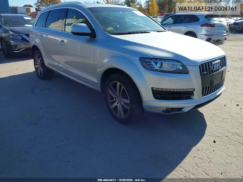 AUDI Q7 2015, VIN WA1LGAFE2FD008761