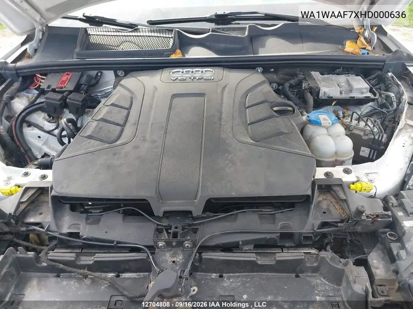 2017 AUDI Q7 VIN WA1WAAF7XHD000636 — фото 10