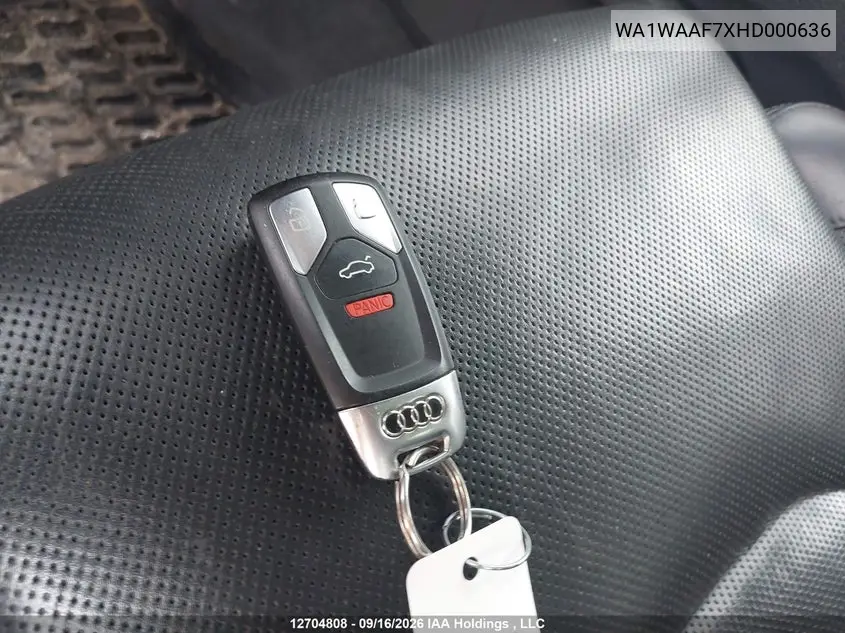 2017 AUDI Q7 VIN WA1WAAF7XHD000636 — фото 11