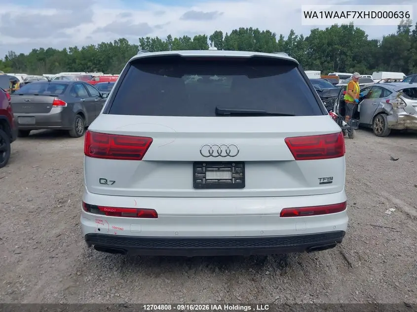 2017 AUDI Q7 VIN WA1WAAF7XHD000636 — фото 17