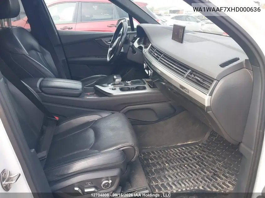 2017 AUDI Q7 VIN WA1WAAF7XHD000636 — фото 5