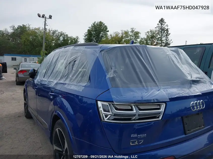 2017 AUDI Q7 VIN WA1WAAF75HD047928 — фото 19