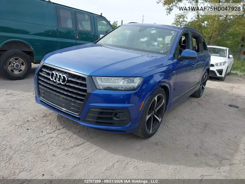 2017 AUDI Q7 VIN WA1WAAF75HD047928 — фото 2
