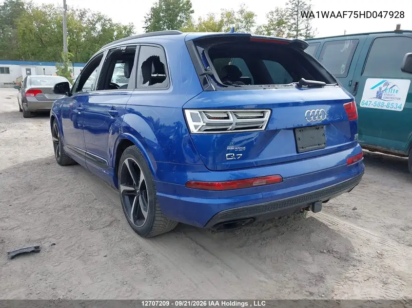 2017 AUDI Q7 VIN WA1WAAF75HD047928 — фото 3