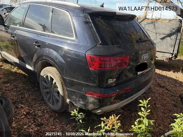 2017 AUDI Q7 VIN WA1LAAF71HD014573 — фото 3