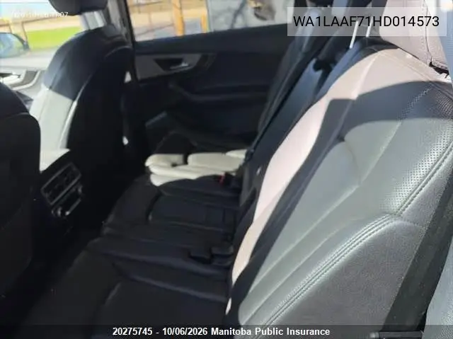 2017 AUDI Q7 VIN WA1LAAF71HD014573 — фото 8