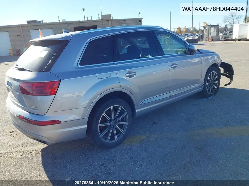 2017 AUDI Q7 VIN WA1AAAF78HD044404 — фото 4