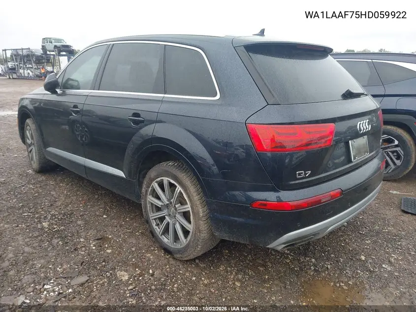 2017 AUDI Q7 VIN WA1LAAF75HD059922 — фото 3