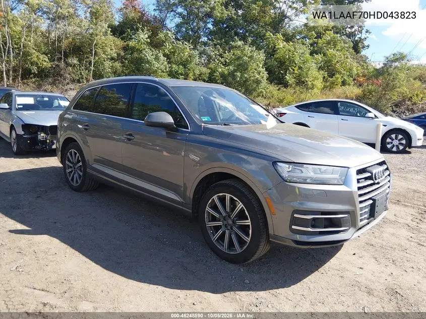 AUDI Q7 2017, VIN WA1LAAF70HD043823