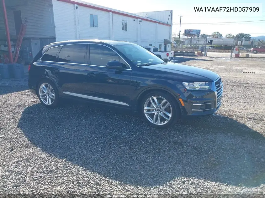 AUDI Q7 2017, VIN WA1VAAF72HD057909