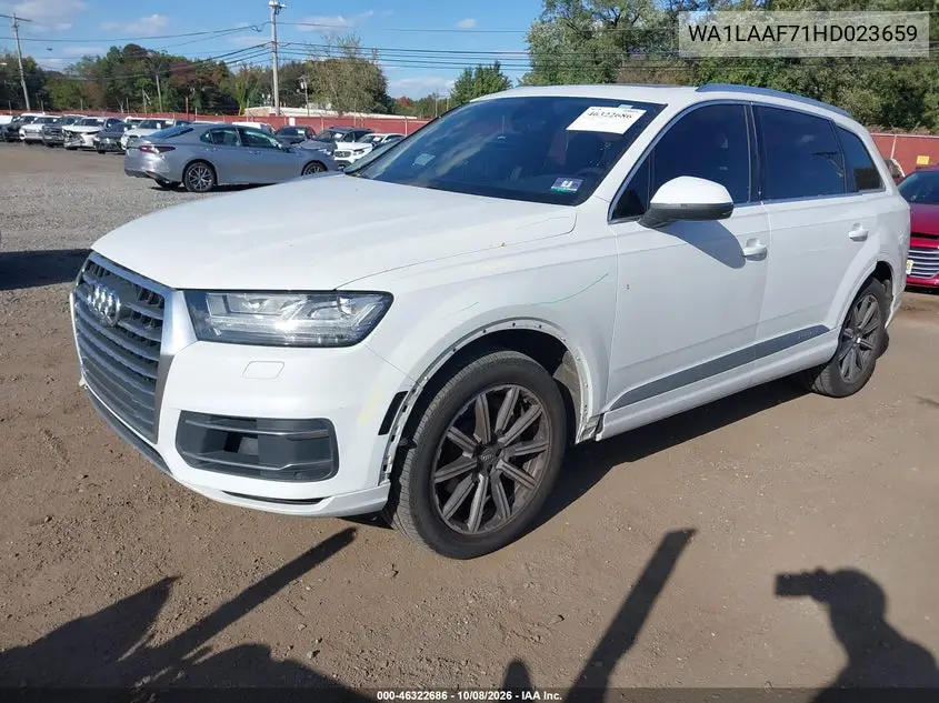 2017 AUDI Q7 VIN WA1LAAF71HD023659 — фото 2