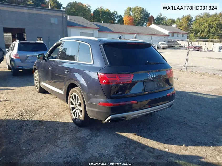 2017 AUDI Q7 VIN WA1LAAF78HD031824 — фото 3