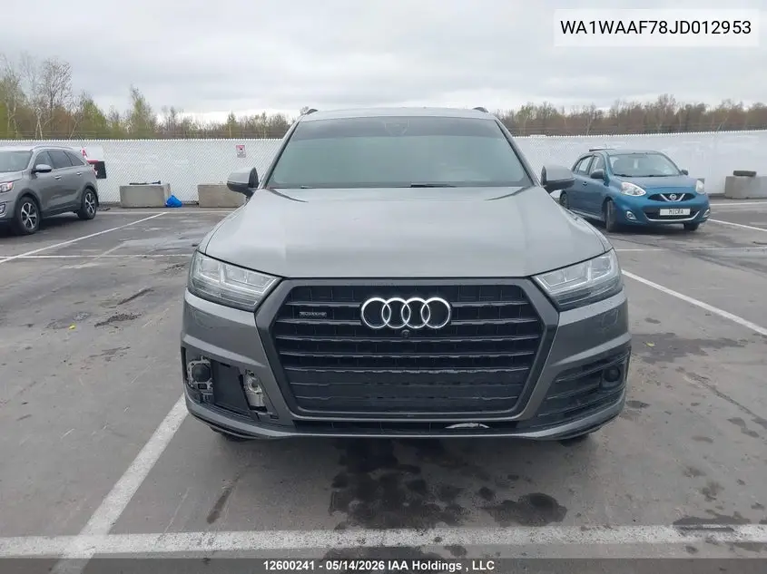 2018 AUDI Q7 VIN WA1WAAF78JD012953 — фото 12