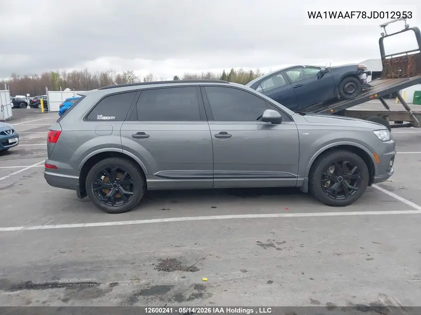 2018 AUDI Q7 VIN WA1WAAF78JD012953 — фото 13