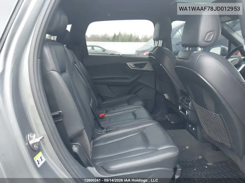 2018 AUDI Q7 VIN WA1WAAF78JD012953 — фото 8