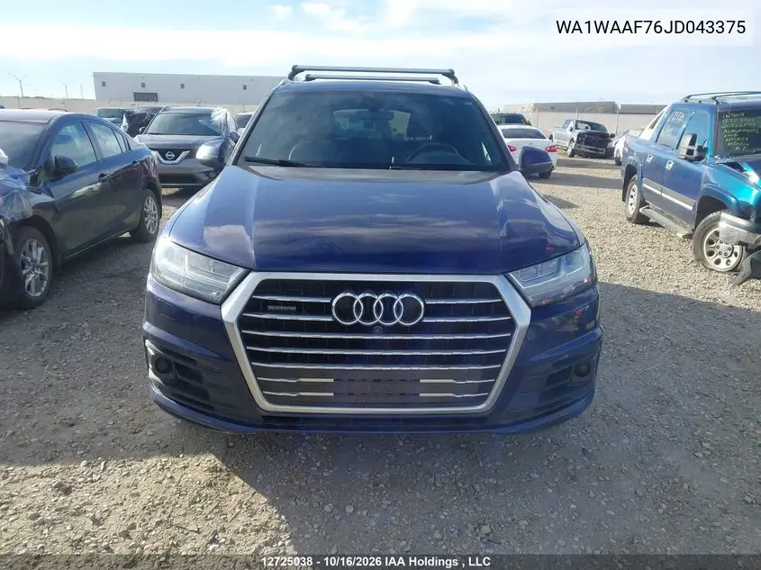 2018 AUDI Q7 VIN WA1WAAF76JD043375 — фото 12