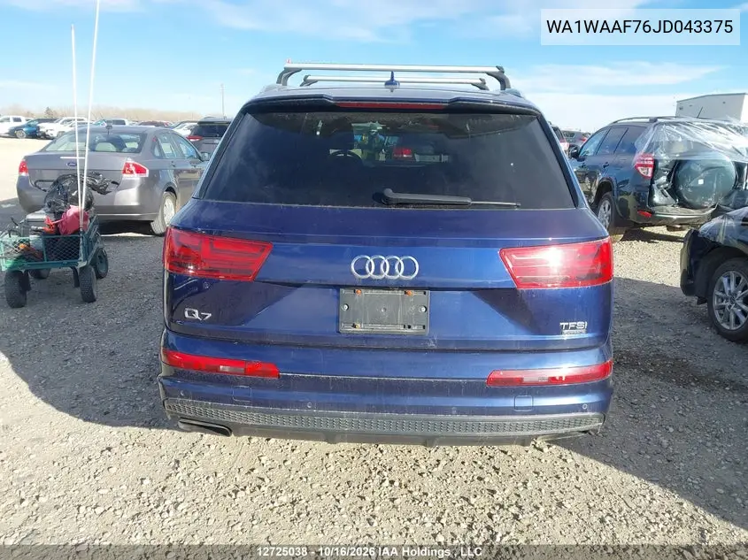 2018 AUDI Q7 VIN WA1WAAF76JD043375 — фото 16
