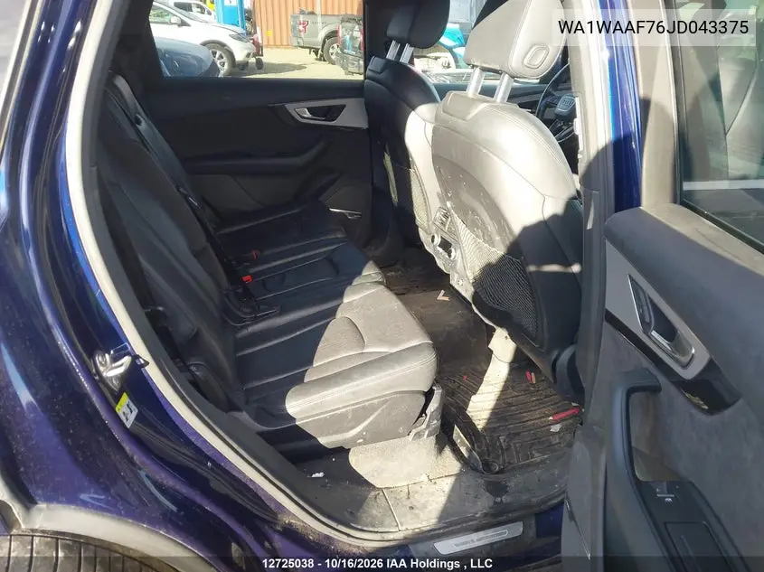 2018 AUDI Q7 VIN WA1WAAF76JD043375 — фото 8