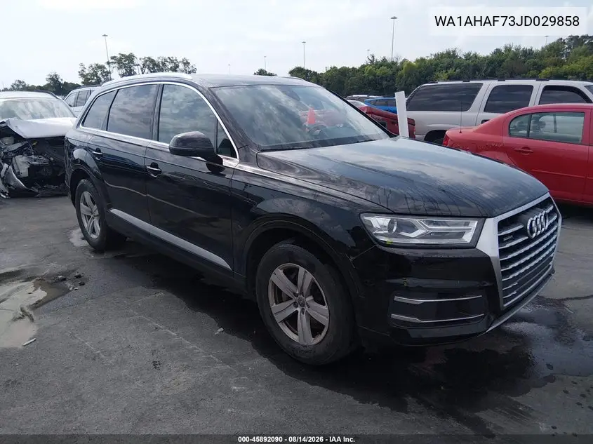 AUDI Q7 2018, VIN WA1AHAF73JD029858