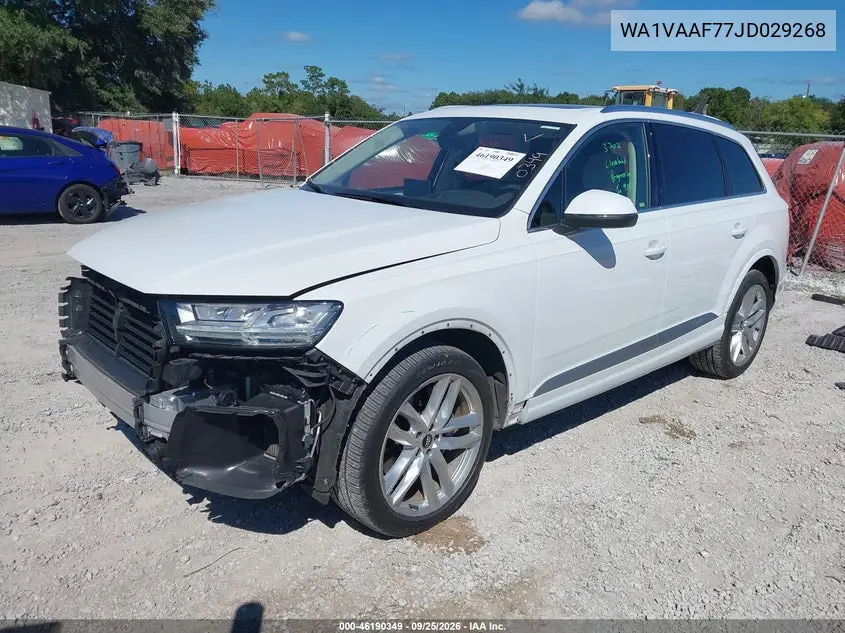 2018 AUDI Q7 VIN WA1VAAF77JD029268 — фото 2