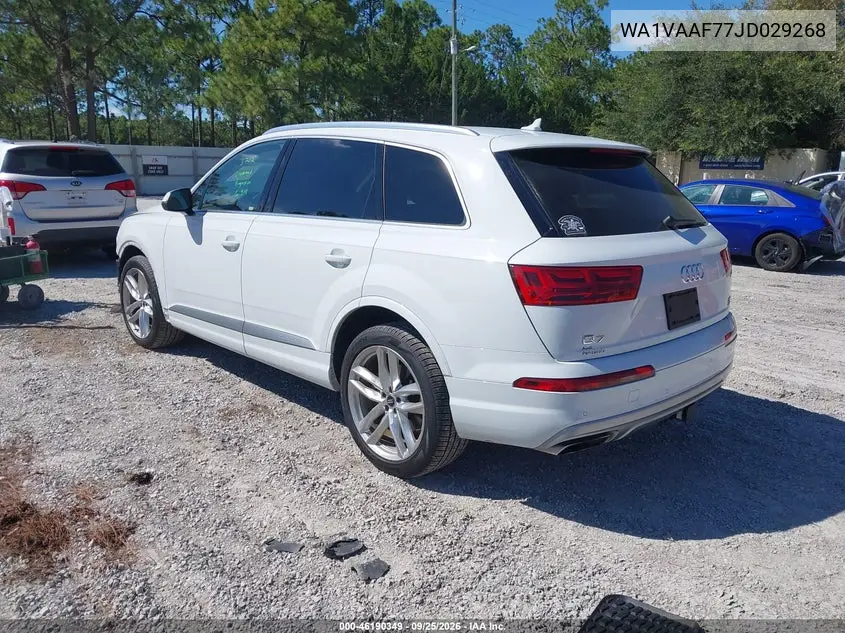 2018 AUDI Q7 VIN WA1VAAF77JD029268 — фото 3