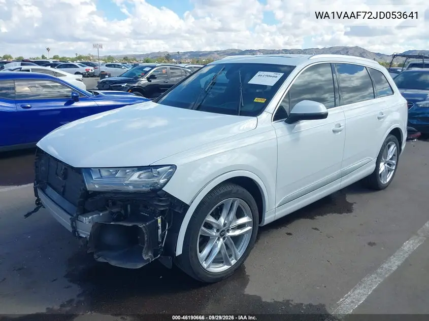 2018 AUDI Q7 VIN WA1VAAF72JD053641 — фото 2