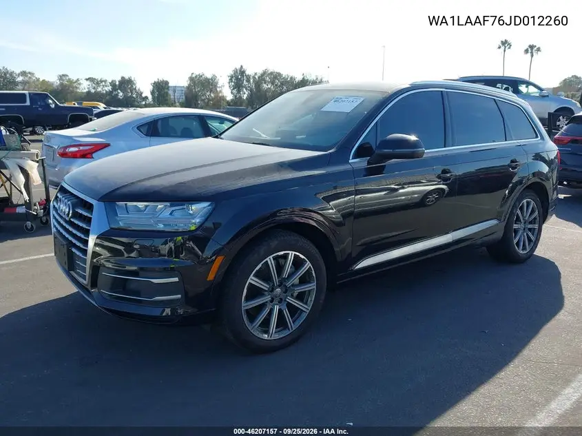 2018 AUDI Q7 VIN WA1LAAF76JD012260 — фото 2