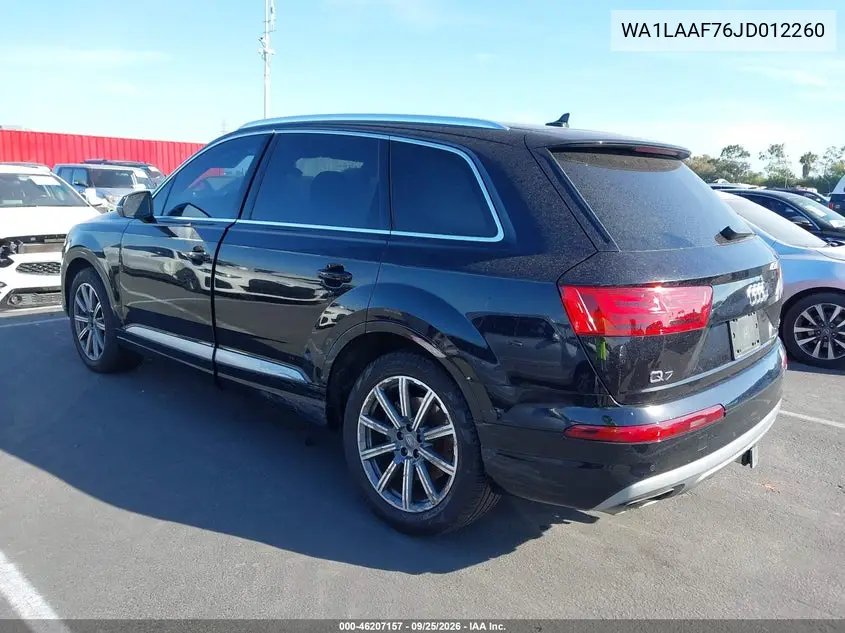 2018 AUDI Q7 VIN WA1LAAF76JD012260 — фото 3