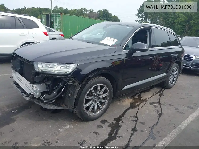 2018 AUDI Q7 VIN WA1LHAF78JD016001 — фото 2
