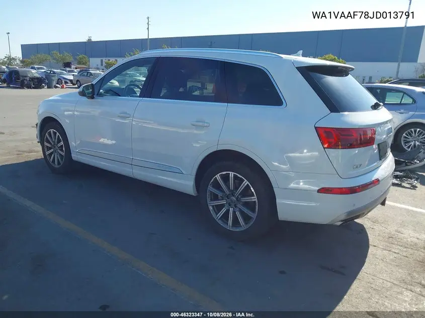2018 AUDI Q7 VIN WA1VAAF78JD013791 — фото 3