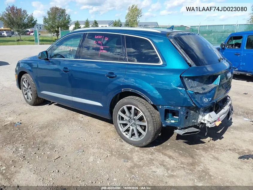 2018 AUDI Q7 VIN WA1LAAF74JD023080 — фото 3