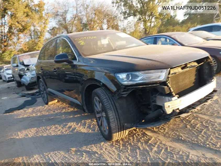 AUDI Q7 2018, VIN WA1LHAF79JD051226