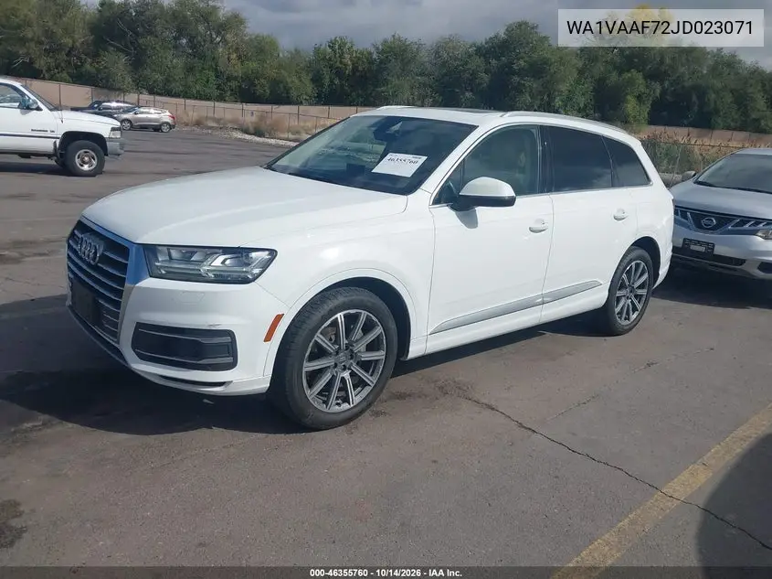2018 AUDI Q7 VIN WA1VAAF72JD023071 — фото 2
