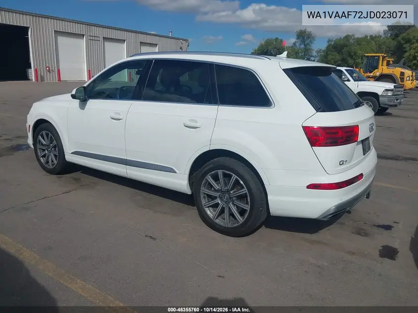 2018 AUDI Q7 VIN WA1VAAF72JD023071 — фото 3