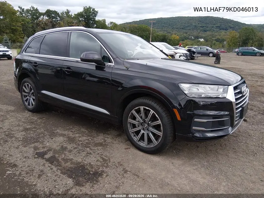 AUDI Q7 2019, VIN WA1LHAF79KD046013